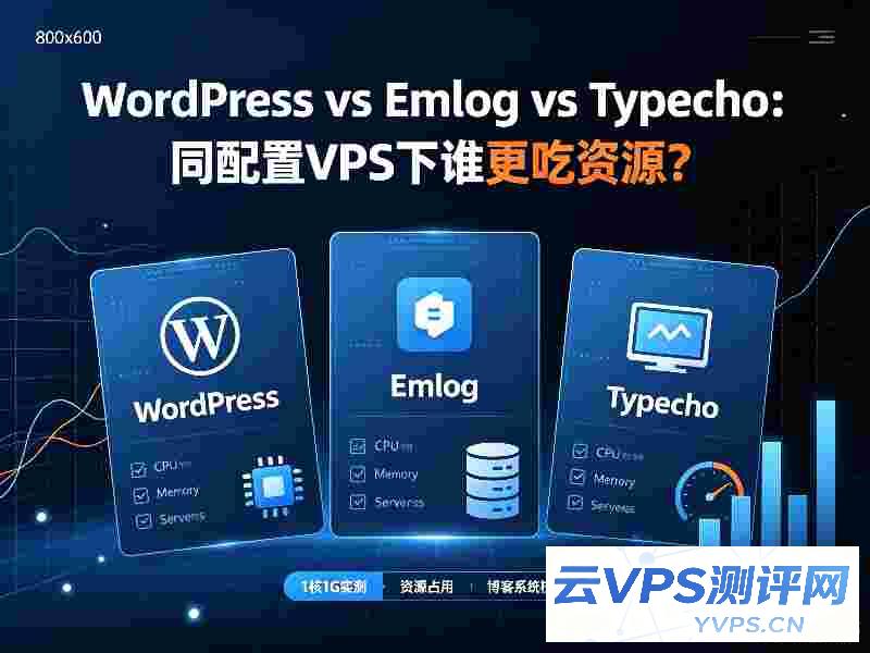 WordPress vs Emlog vs Typecho:同配置VPS下谁更吃资源?