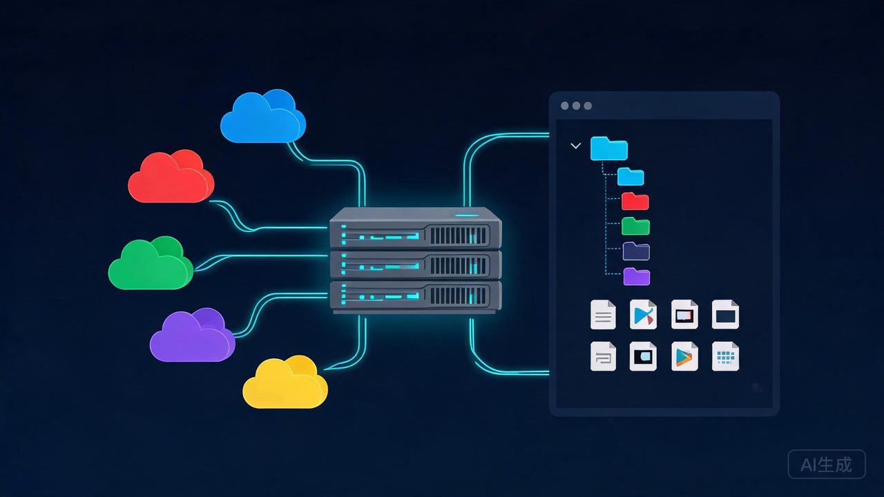 网盘文件散落五六个APP？Alist聚合挂载实战：阿里云盘、OneDrive、S3一屏全管，还能挂进Jellyfin当媒体库