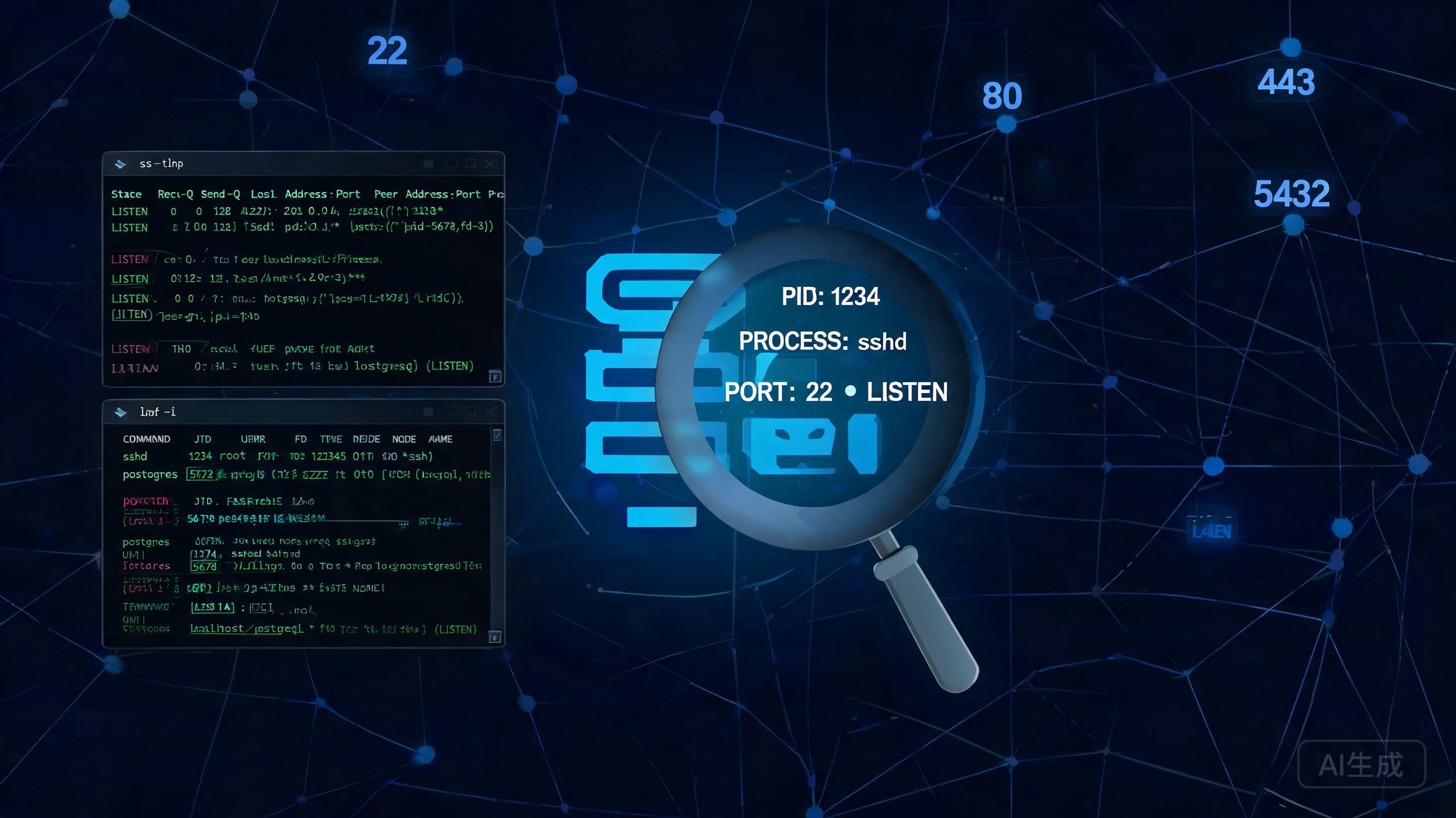 Linux 端口占用排查：ss、lsof、fuser 三大工具与 Address already in use 处理