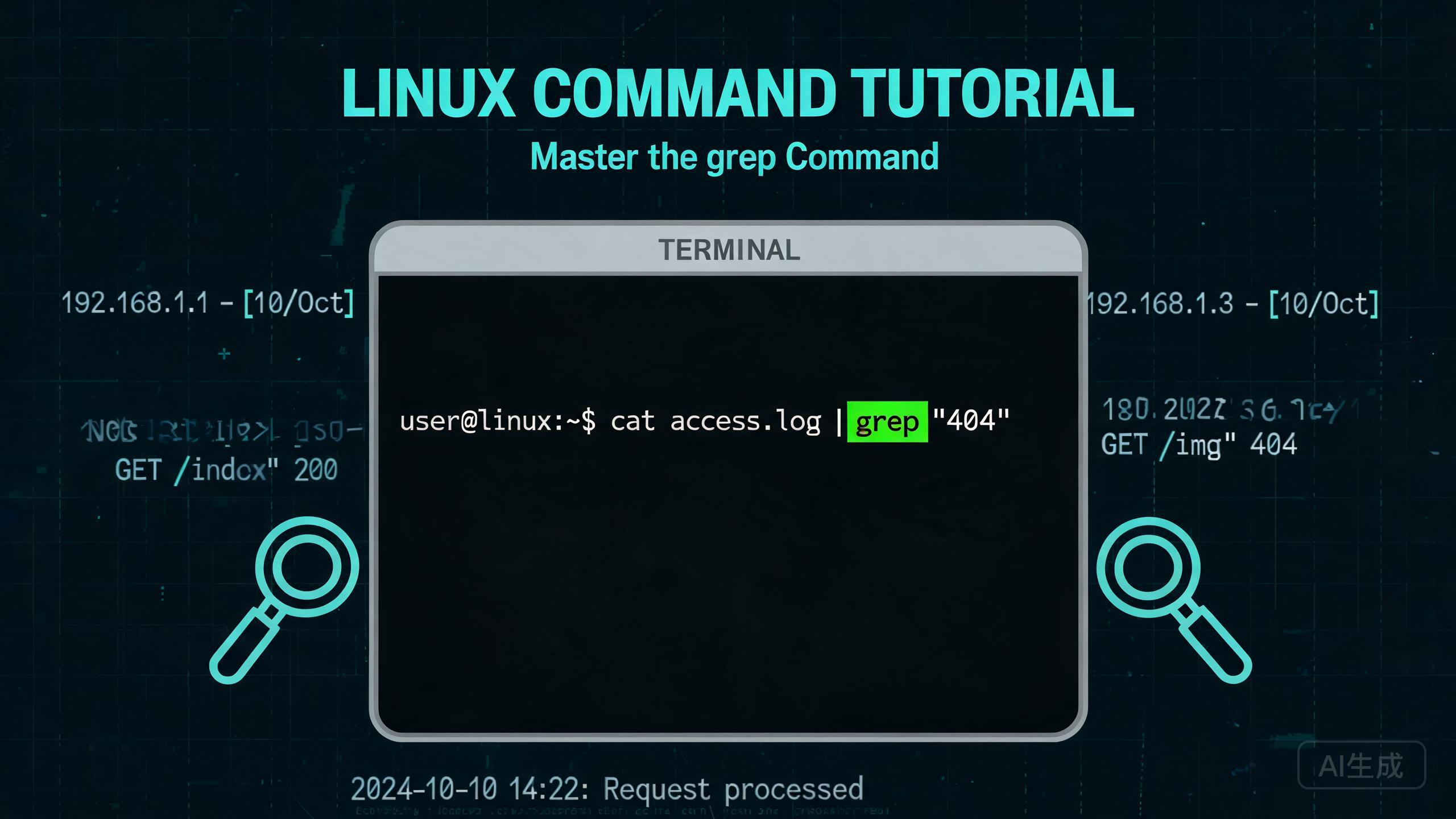 Linux grep 命令详解与实战：文本搜索、正则匹配与多文件批量处理