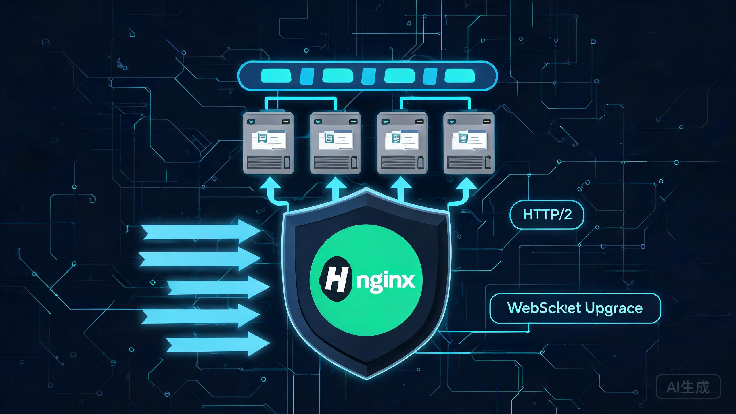 Nginx 反向代理与负载均衡配置：proxy_pass、upstream 与 WebSocket/HTTP2