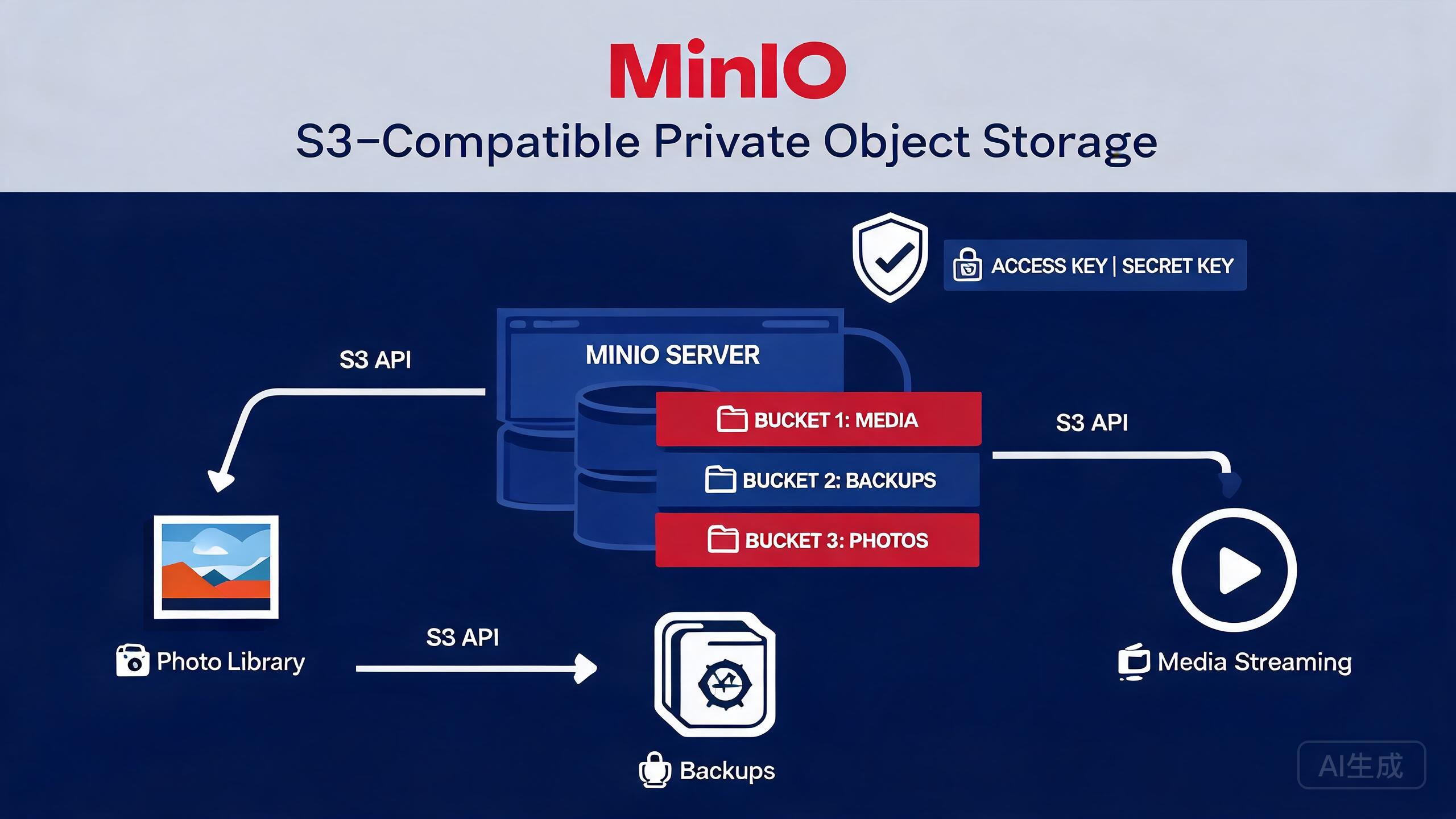 MinIO 对象存储实战：给海量文件一个标准可扩展的存储层