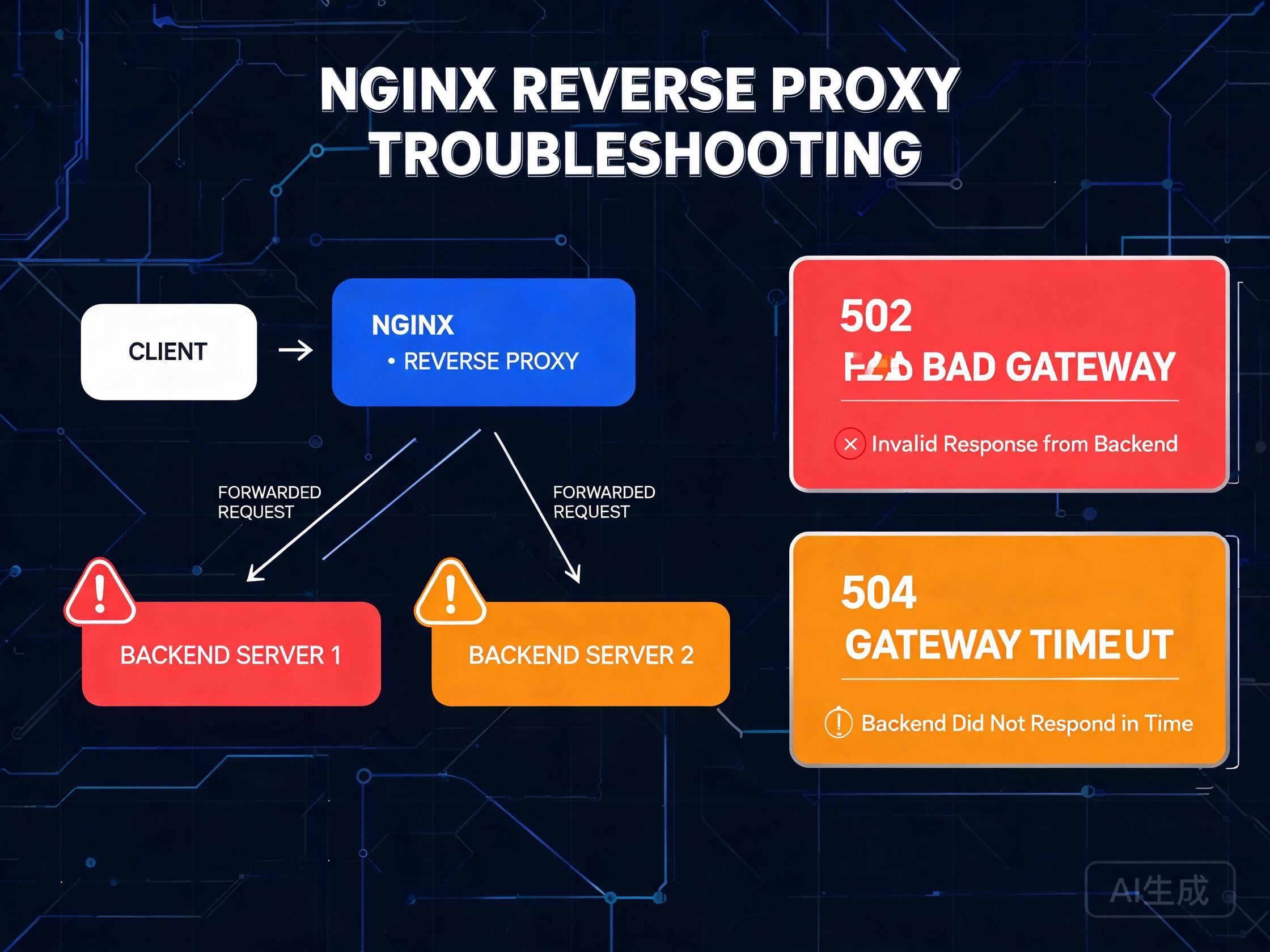 Nginx 502/504 网关错误排查与修复：从 error.log 到后端根因定位