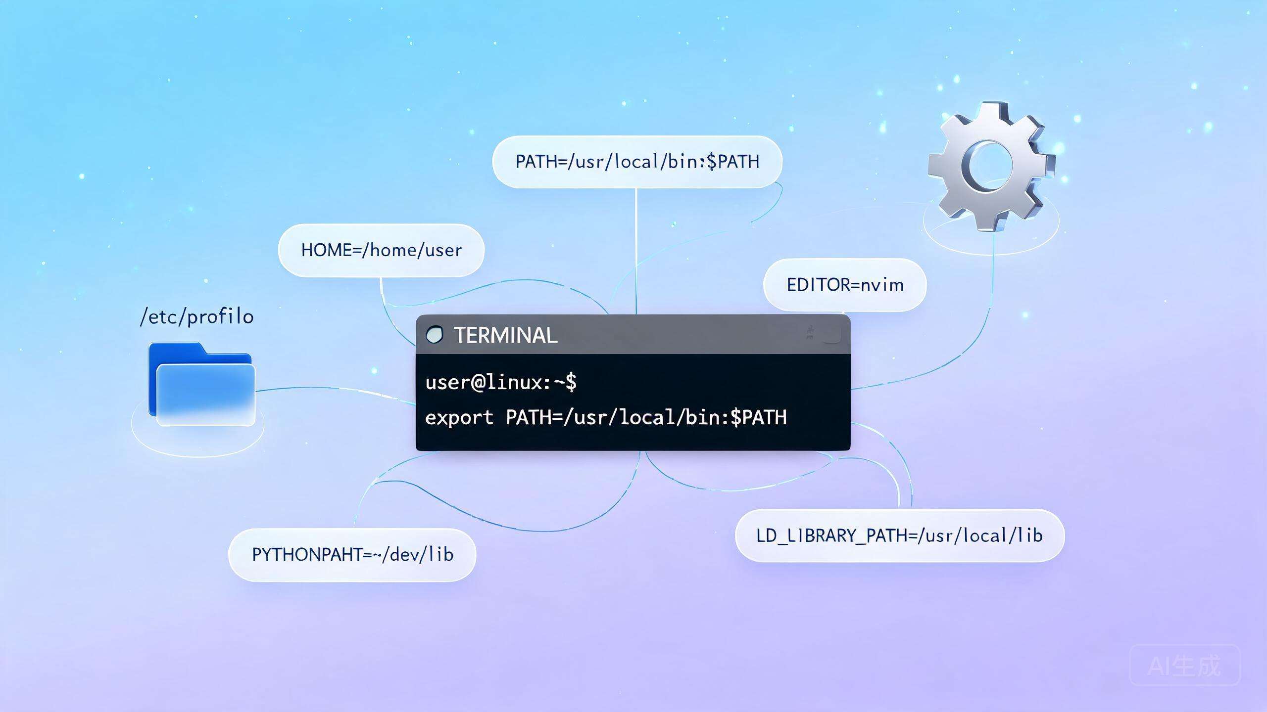 Linux 环境变量详解：PATH、export、.bashrc 与常见坑
