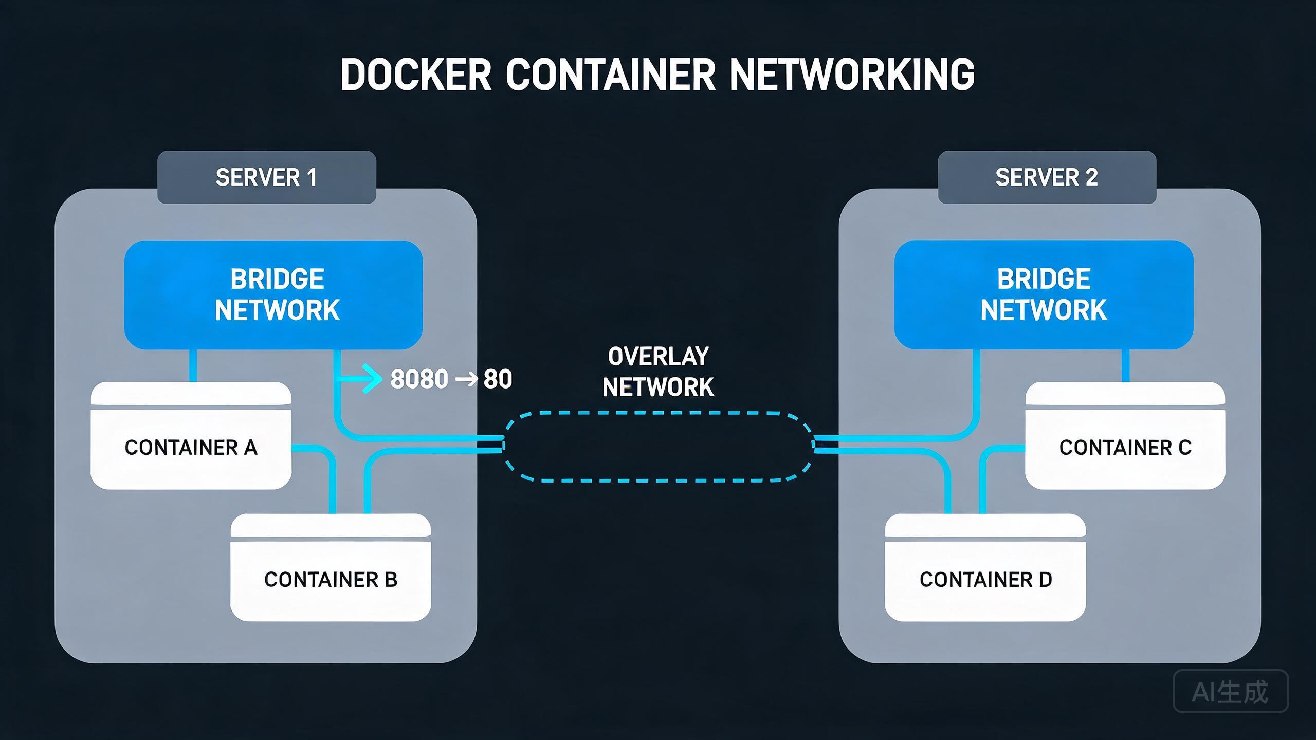 Docker 网络实战：从 bridge 到 overlay 的多主机互联详解