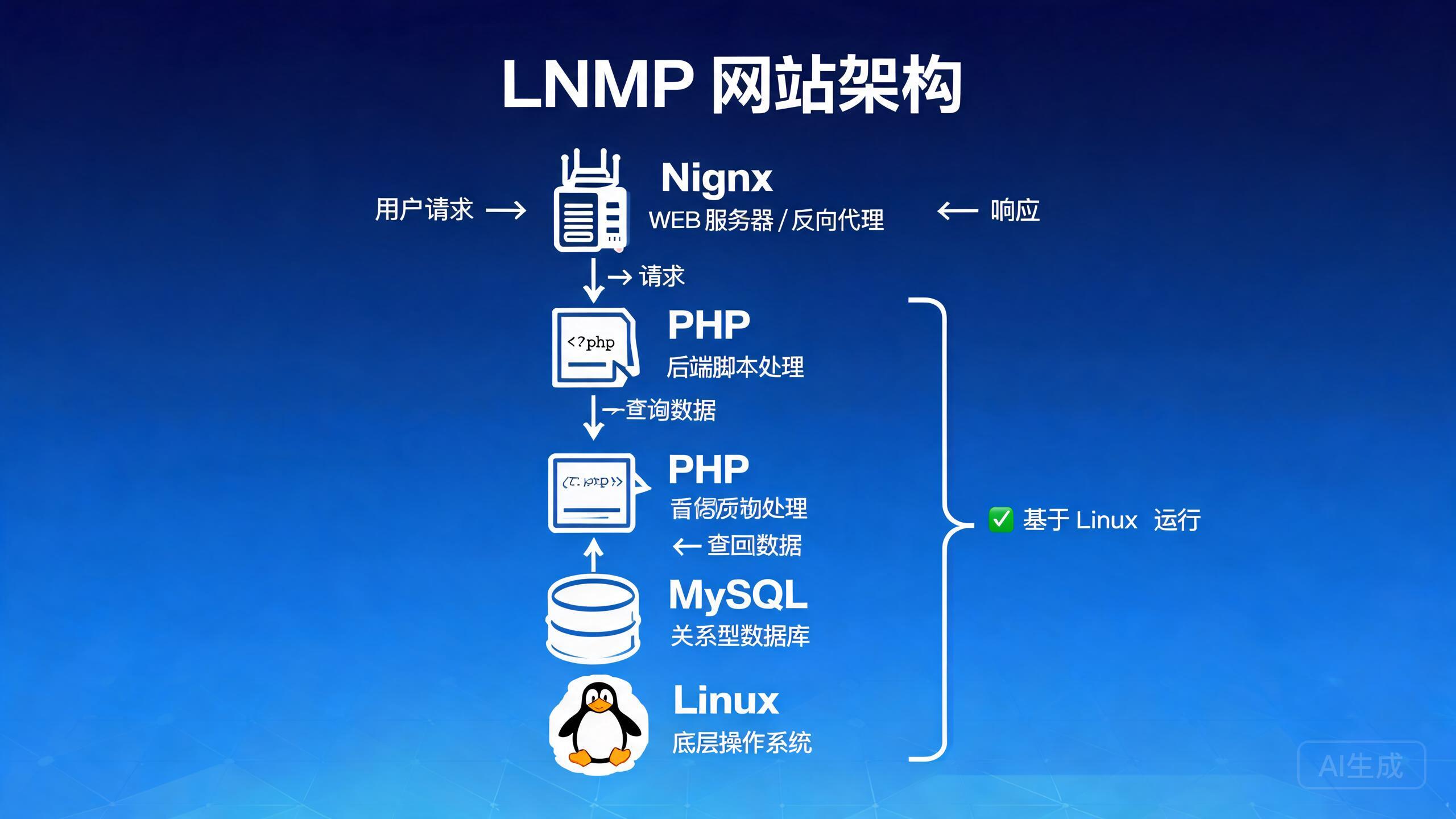 LNMP 环境搭建教程：Nginx + MySQL + PHP 从零部署网站