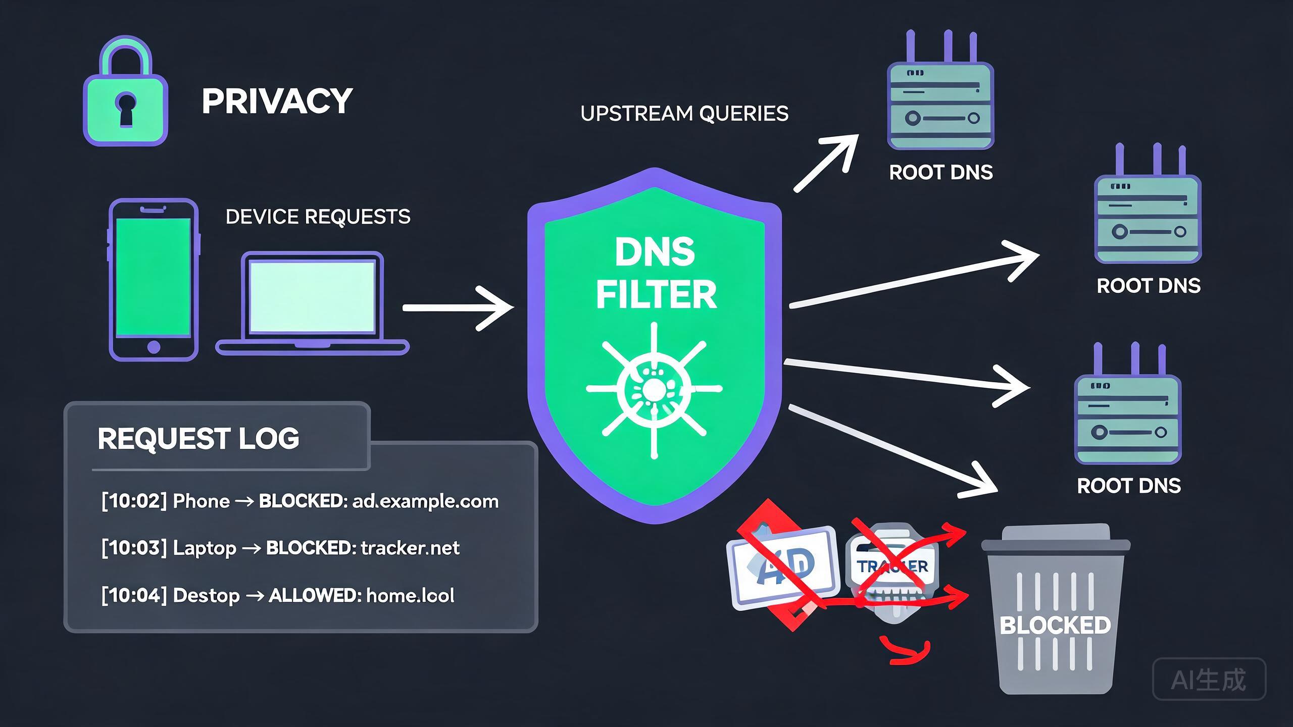 自建私有 DNS 实战：AdGuard Home 统一拦截广告与跟踪