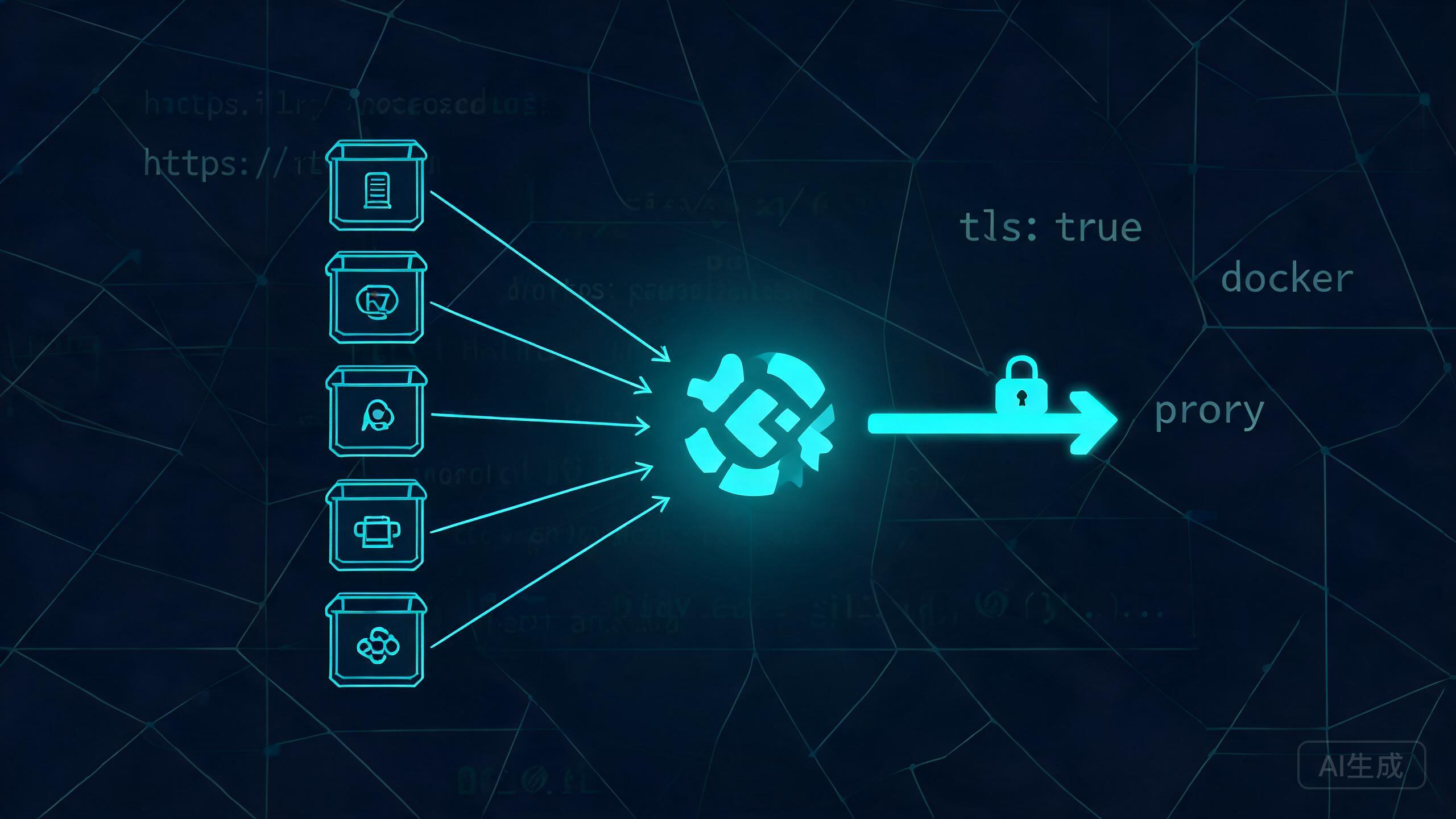 Traefik 反代与自动 HTTPS 统一入口实战：一个 443 端口托管全家容器应用