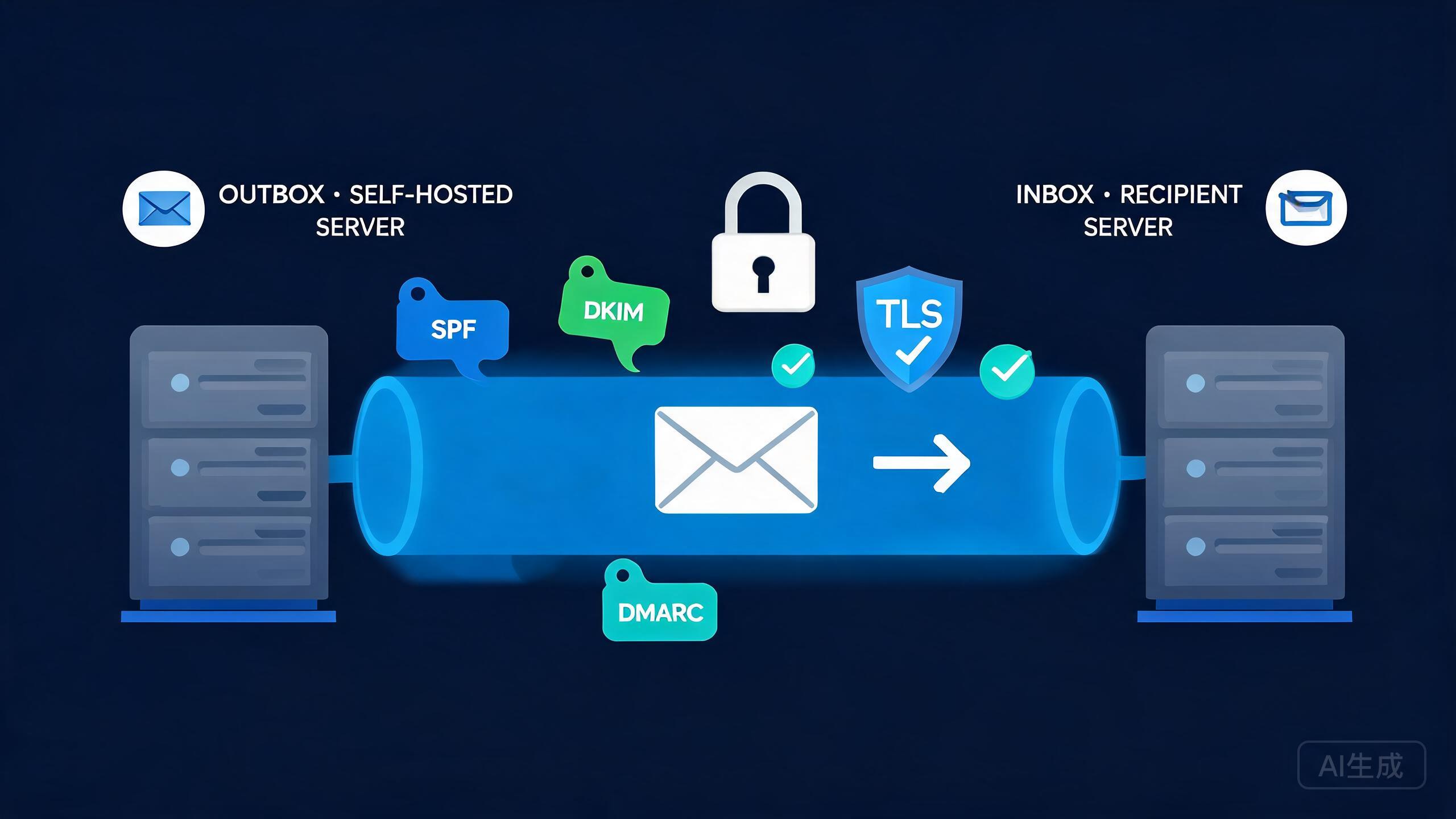 自建邮件服务器实战:Postfix+Dovecot 与 SPF/DKIM/DMARC 信任链