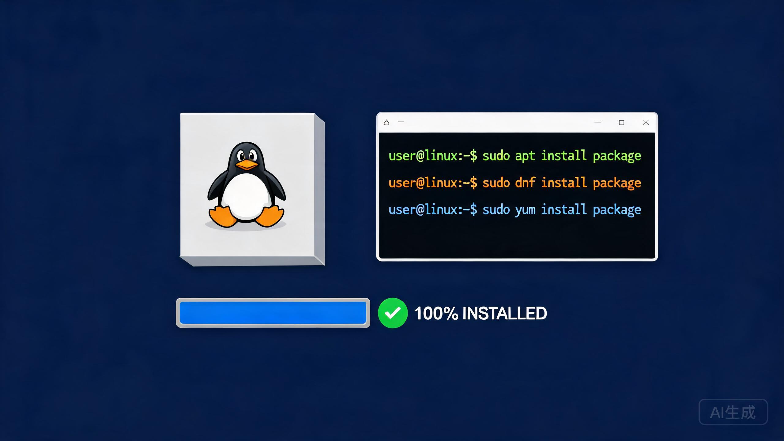 Linux 软件包管理详解：apt、yum、dnf 安装/卸载/升级与软件源配置实战