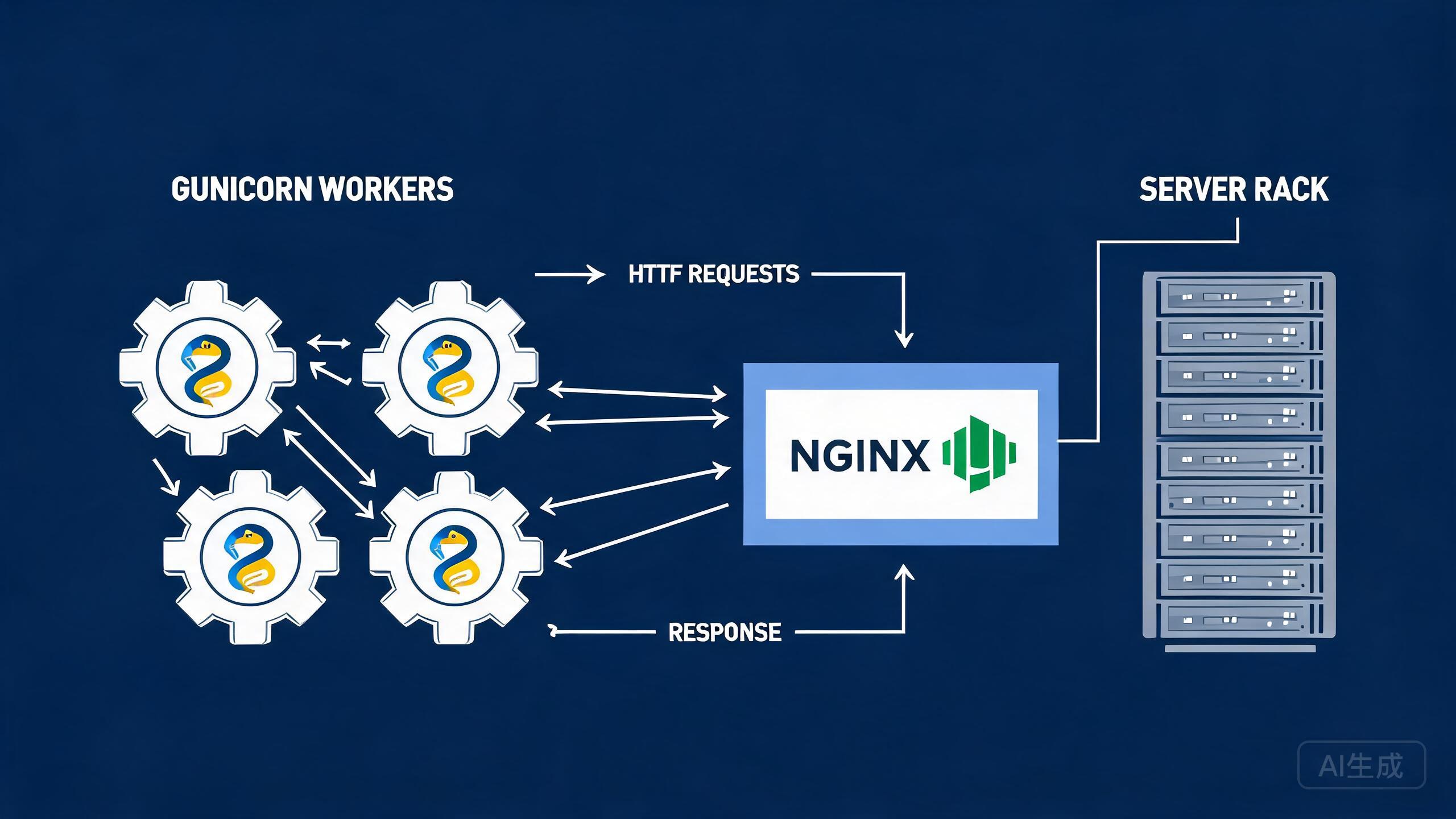 Python Web 应用部署实战：Gunicorn 安装配置、systemd 托管与 Nginx 反向代理调优