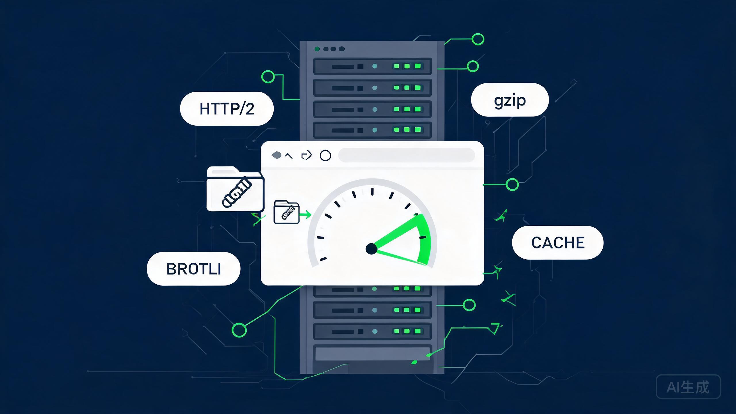 Web 性能优化实战：HTTP/2 开启、gzip/brotli 压缩与浏览器缓存策略